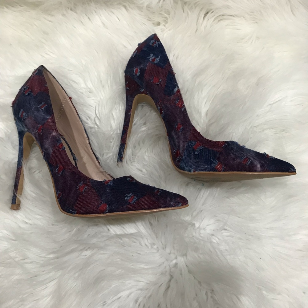 Denim heel